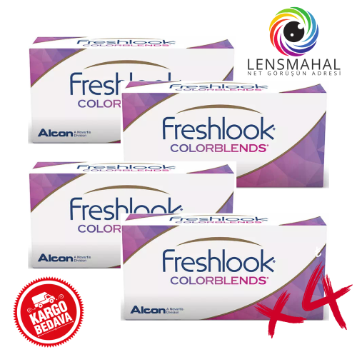 Freshlook Colorblends Renkli/Numarasız - 4 Kutu Kampanya