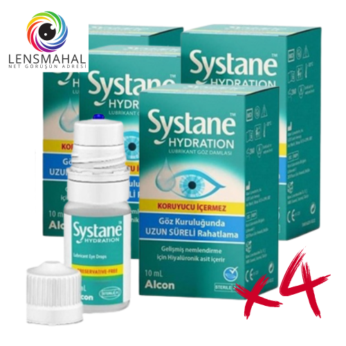 Systane Hydration Lubrikant Göz Damlası 10ml - 4 Kutu Kampanya