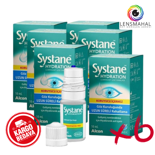 Systane Hydration Lubrikant Göz Damlası 10ml - 6 Kutu Kampanya