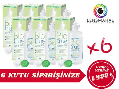 Biotrue 300 ML Lens Solüsyonu (6 Kutu İndirimli Set)