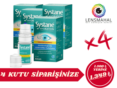 Systane Hydration Lubrikant Göz Damlası (4 Kutu İndirimli Set)